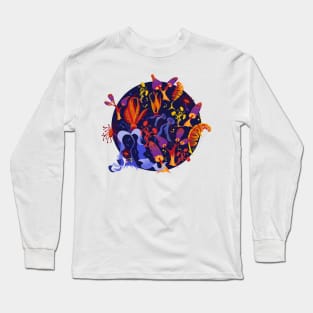 Extraterrestrial garden - dark Long Sleeve T-Shirt